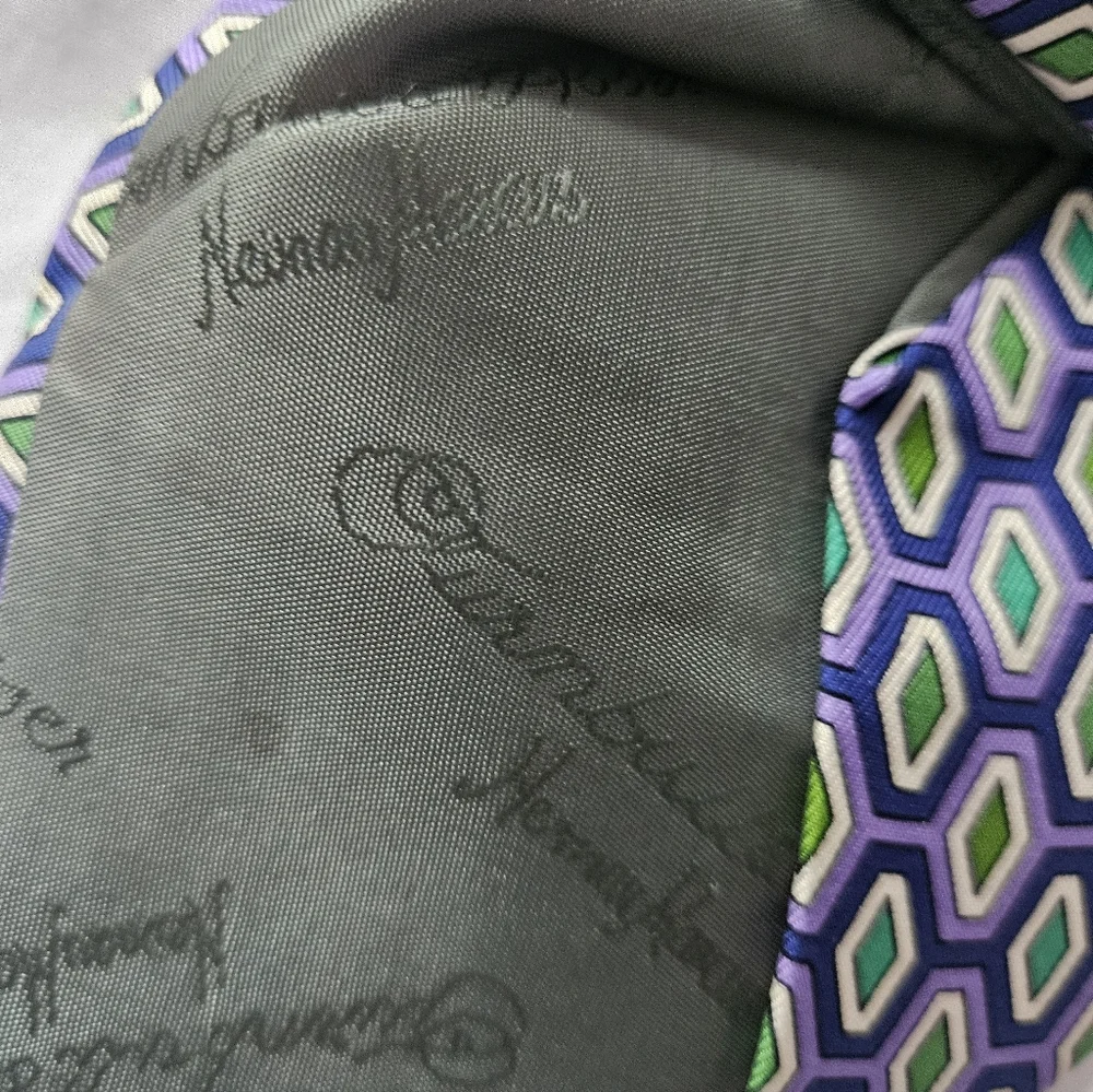 TURNBULL & ASSER For Neiman Marcus Graphic Silk Tie
